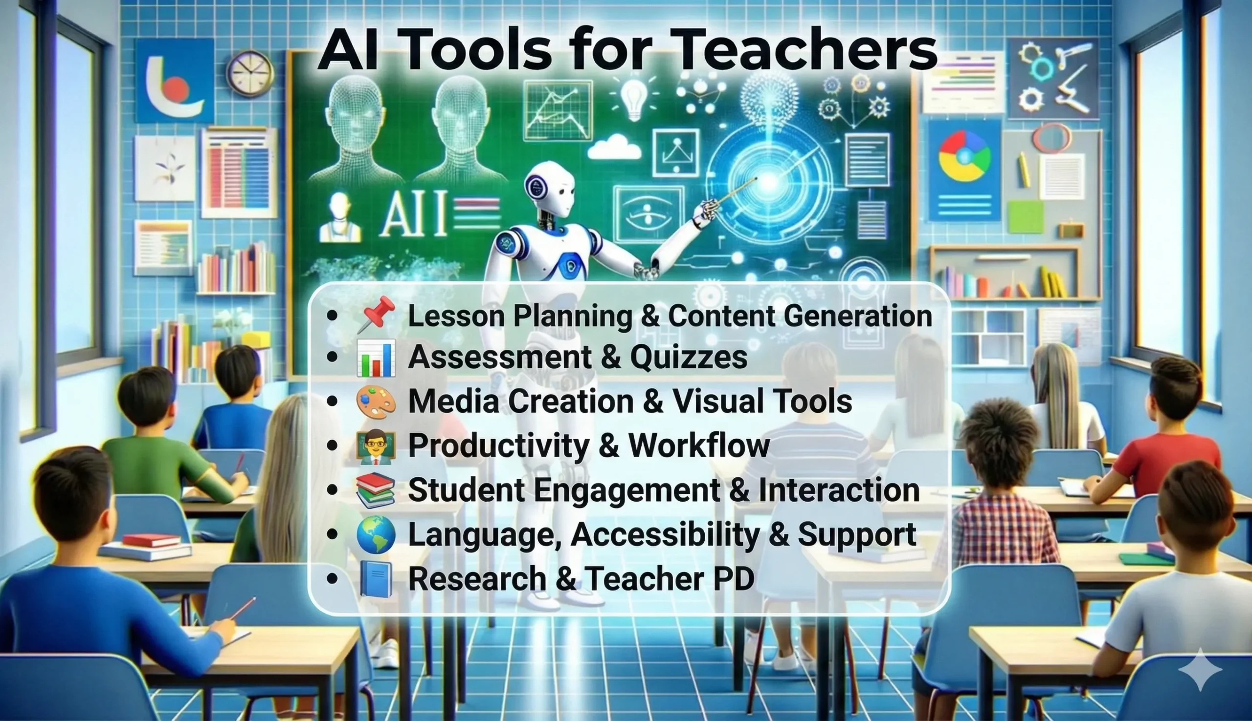 50 AI Tools for Teachers, Educators, and Classrooms (Free & Paid)