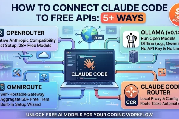 How to Connect Claude Code to Free APIs: 5+ Ways