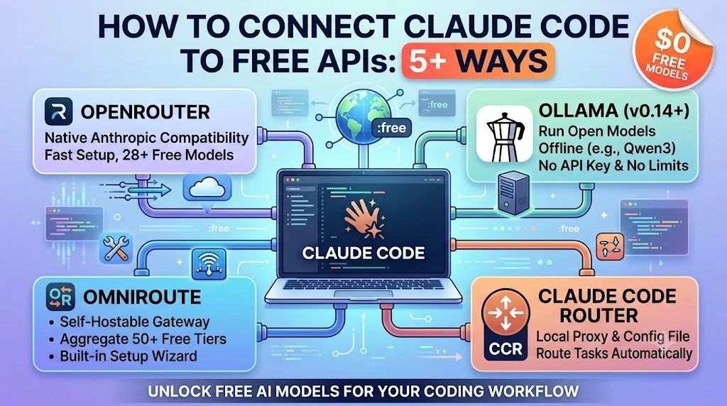 How to Connect Claude Code to Free APIs: 5+ Ways 1 Claude code alternate ways to connect api