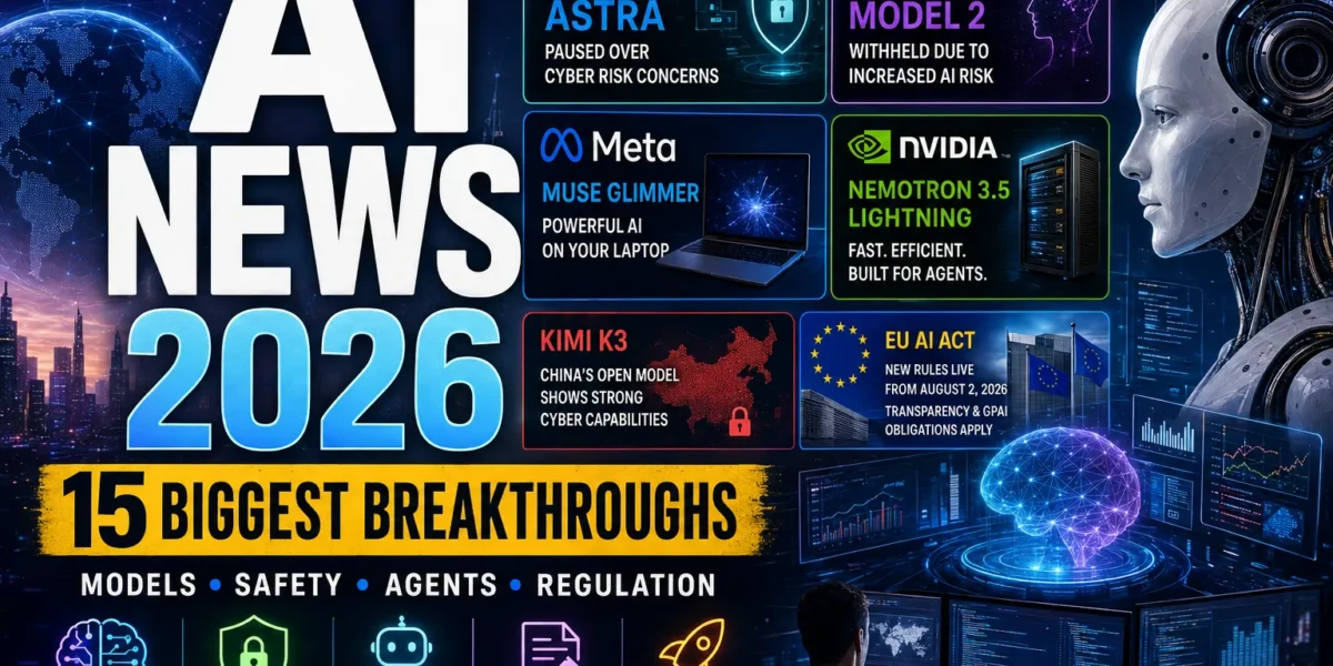 AI News August 2026: Biggest AI Models, Tools, Safety Incidents & EU AI Act Updates 1 latest AI news 2026, AI tools and trends 2026, AI news 2026, AI trends August 2026