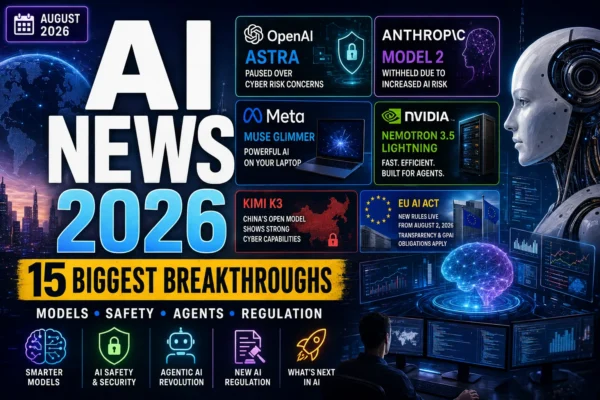 AI News August 2026: Biggest AI Models, Tools, Safety Incidents & EU AI Act Updates