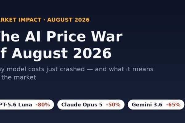 The AI Price War of August 2026: What It Actually Means for the Market