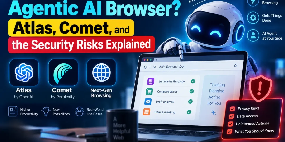 What Is an Agentic AI Browser? Atlas, Comet, and the Security Risks Explained 1 Agentic AI Browser