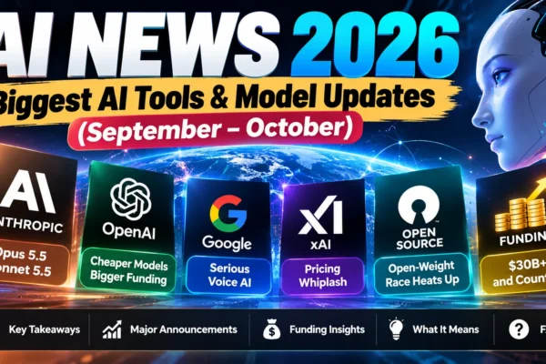 AI News 2026 — Biggest AI Tools & Model Updates (September–October)